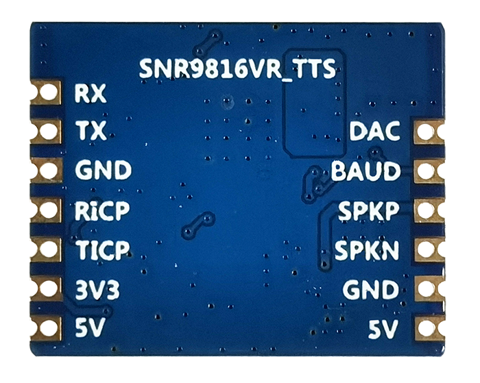 SNR9816TTS模块背面